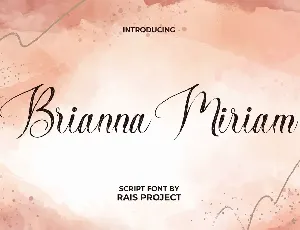 Brianna Miriam Demo font