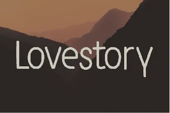 Lovestory font