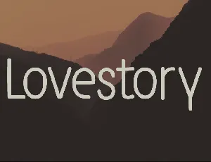 Lovestory font