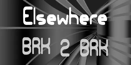 Elsewhere font