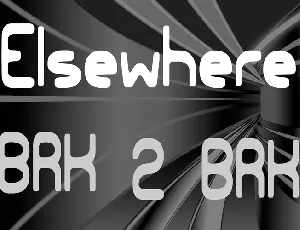 Elsewhere font