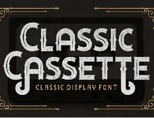 Classic Cassette font