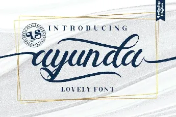 Ayunda Calligraphy font