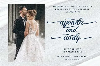 Ayunda Calligraphy font