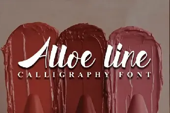 AlloeLine Script font