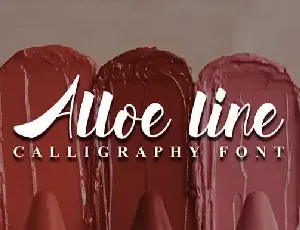 AlloeLine Script font