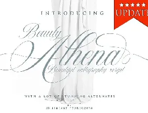 Beauty Athena Calligraphy font