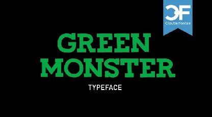 CF Green Monster font