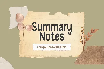 Summary Notes font