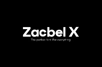 Zacbel X font