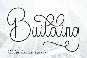 Building Calligraphy font