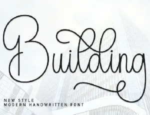 Building Calligraphy font