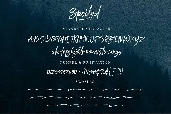 Spoiled font