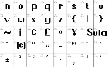 Sulatty font