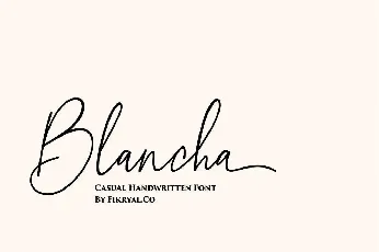 Blancha font