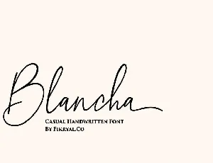 Blancha font