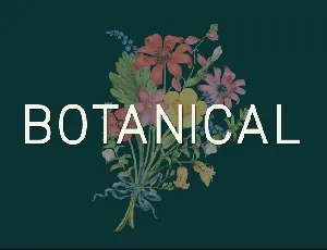 Botanical font