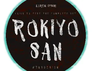 VTKS ROKIYOSAN font