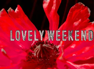 Lovely Weekend font