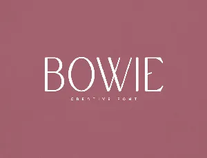 Bowie font