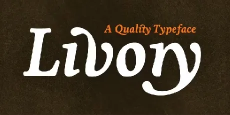 Livory Family font