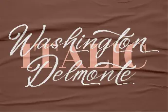 Washington Delmonte font