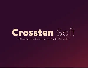 Crossten Soft Family font