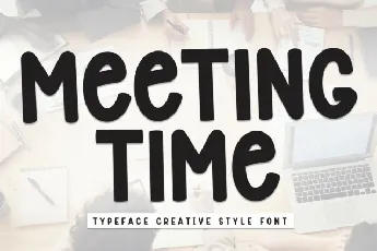 Meeting Time Display font