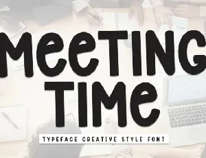 Meeting Time Display font