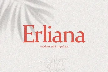 Erliana Modern Serif Typeface font