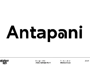 Antapani Sans Family font