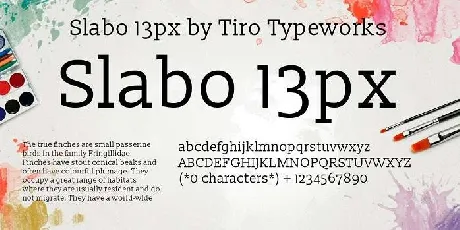 Slabo 13px font