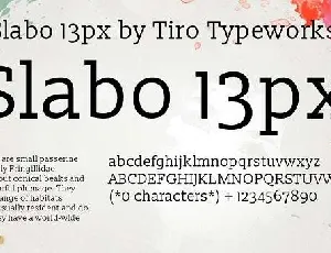 Slabo 13px font