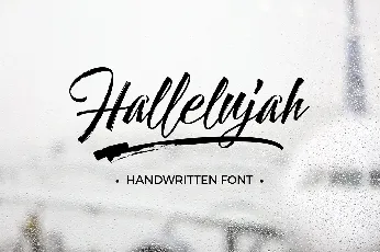 Hallelujah Script Free font