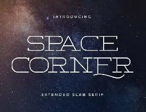 Space Corner font