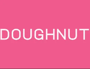 Doughnut font