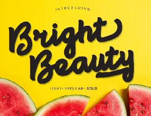 Bright beauty font