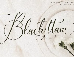 Blacksttam font