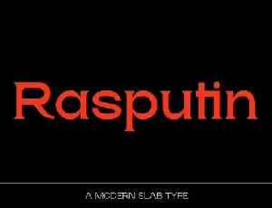 Rasputin Serif Demo font