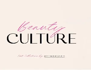 Beauty Culture font