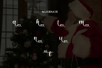 Santa Alone Script font