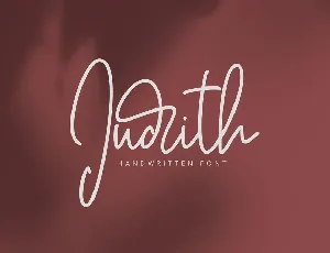 Judith Handwritten Script font