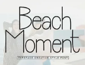 Beach Moment Display font