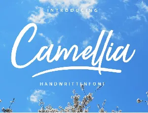 Camellia Script Free font