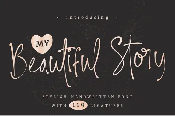 My Beautiful Story font