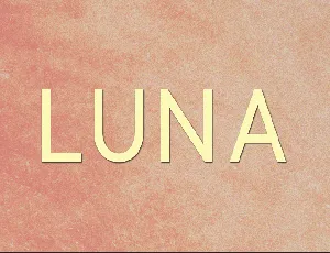 Luna font