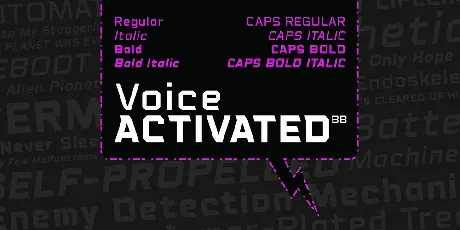 Voice Activated font