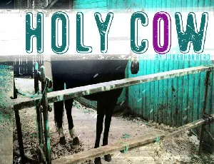 Holy Cow font