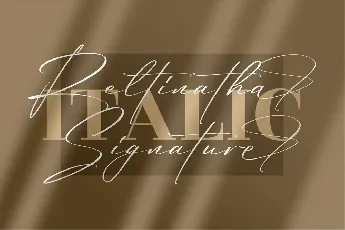 Reltinatha Signature font