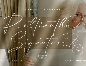 Reltinatha Signature font